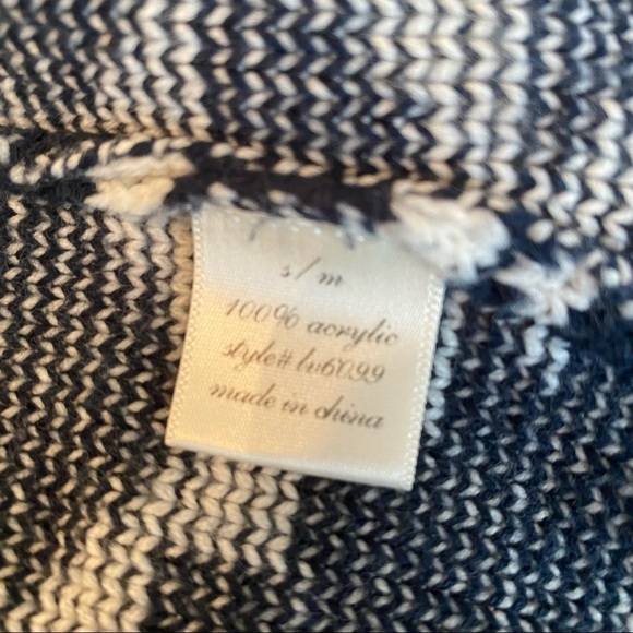 Francesca’s Aztec Fringe Trim Waterfall Drape Cardigan - S/M - Picture 5 of 10